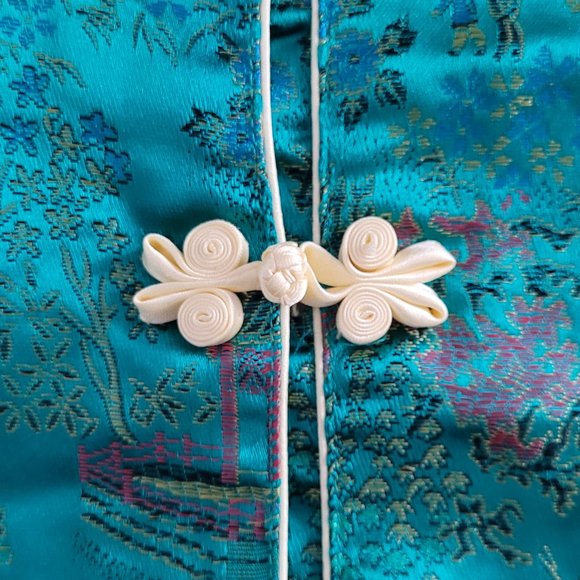 Vintage Children Traditional Chinese Pyjama Shirt and Pants Set - Size Youth 8 - Picture 7 of 14